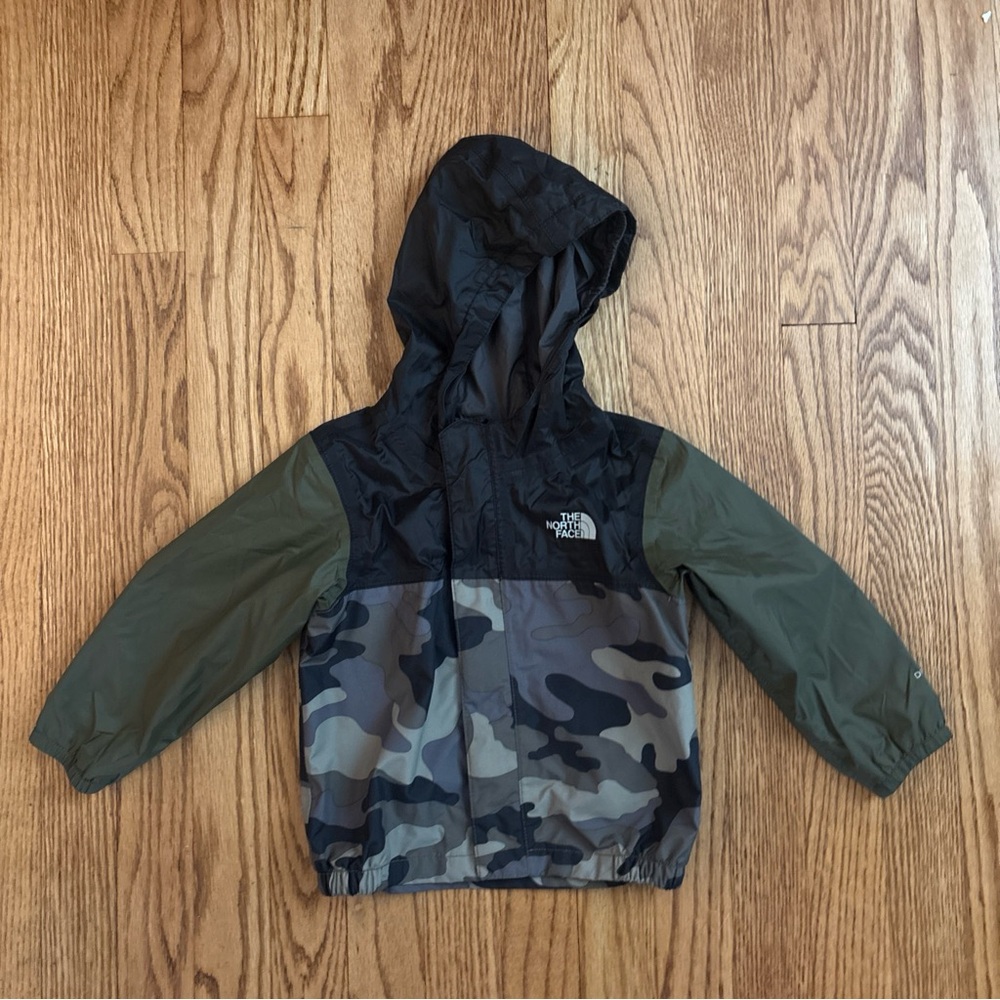 The North Face Jacket Infant 12-18M Hooded Rain Windbreaker Camouflage Camo Kids